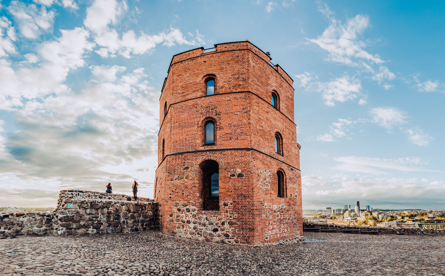 Gediminas Castle tower and Vilnius skyline